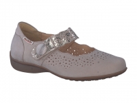 Chaussure mobils Boucle modele fabienne nubuck taupe clair